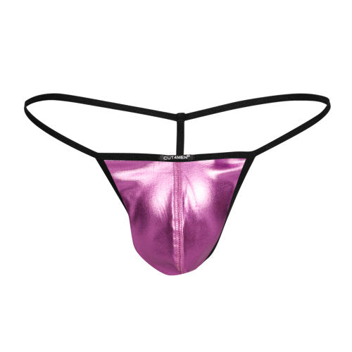 C4M G-String Pink Skai Extra Large