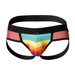 C4M Mixed Jockstrap Rainbow Large